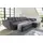 luma-home Großes Ecksofa mit Rutschen-Armlehne Schlaffunktion Bettkasten Couch in Grau - Grau