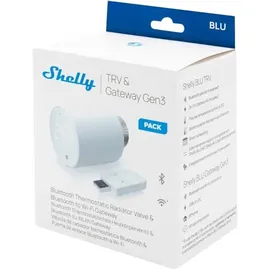 Shelly BLU TRV Heizkörperthermostat, inkl. Shelly BLU Gen3 Gateway, Heizungssteuerung