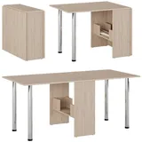 Tisch Klapptisch Esstisch klappbar Funktions -Büro -Tisch Sonoma Eiche MODERN