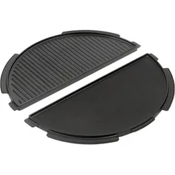 Big Green Egg Gusseisen Grillplatte | halbrund für XLarge