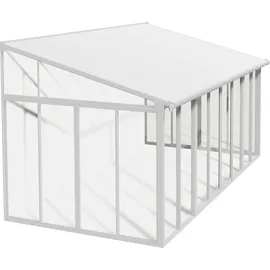 CANOPIA San Remo Alu weiß Polycarbonat 3 mm / Dach HKP 8 mm 15,1 m2