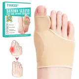 Hallux Valgus Socken, Hallux Valgus Korrektur, Hallux Valgus Zehenspreizer Korrektur, Großer Zeh Bandage Korrektur, Hallux Valgus Bandage mit Silikonpads für Männer und Frauen (37-43 M, Haut)