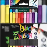 Faber-Castell Black Edition Filzstifte farbsortiert, 20 St.