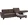 sit&more Ecksofa SIT & MORE "Varese L-Form", braun (dunkelbraun), B:253cm H:91cm T:167cm, Bedruckte Microfaser (100% Polyester);Luxus-Microfaser ALTARA NUBUCK (100% Polyester);Struktur (100% Polypropylen), Sofas, Ecksofa, mit Federkern, wahlweise mit Bettfunktion