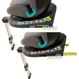 XOMAX G409 Kindersitz drehbar 360°, Standfuß, ISOFIX I mitwachsend I 0-36 kg, 0-12 Jahre, Gruppe 0+/1/2/3, 5-Punkt-Gurt, 3-Punkt-Gurt I Bezug waschbar I ECE R129