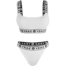 YEAZ Bandeau-Bikini Damen Weiß L