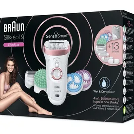 Braun Silk-épil 9 SkinSpa SensoSmart-Set 9/990 weiss/rosegold