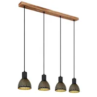 GLOBO lighting Hängeleuchte "LENNA" in brown | Gr.: onesize