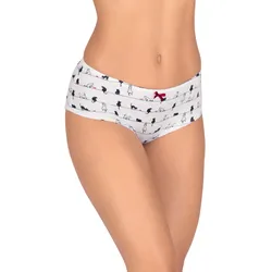 Schlüpfer TRIGEMA "TRIGEMA Hüft-Pants mit Elastikbund und Schleifchen", Damen, Gr. S, weiß, 95% Baumwolle, 5% Elastan, Unterhosen