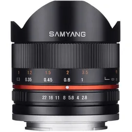Samyang 8mm F2,8 Fisheye UMC II Fuji X schwarz