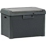 TOOMAX Auflagenbox Kissenbox mit Kissen, Anthrazit, 73 x 50.5 x 49.5 cm