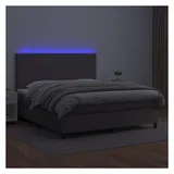 vidaXL Boxspringbett 160 x 200 cm Grau