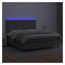 vidaXL Boxspringbett 160 x 200 cm Grau