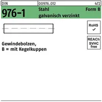 Industrial Quality Supplies DIN 976 Form B Gewindebolzen VG