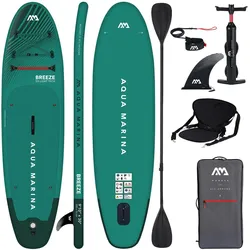 AQUA MARINA BREEZE SUP Board Stand Up Paddle aufblasbar KAJAK SITZ 2in1 Paddel 300 CM