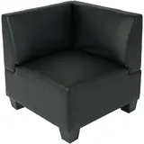 Mendler Modular Eckteil Lyon, Kunstleder schwarz - Schwarz