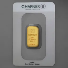 C. Hafner 250 Gramm Goldbarren C. Hafner