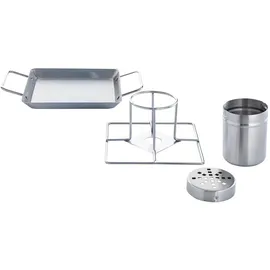 All'Grill Hähnchenhalter 4-teilig Edelstahl schwarz