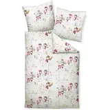 JANINE Bettwäsche Davos Biber + 80x80 cm, mit 1 Kissen