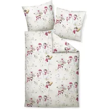 JANINE Bettwäsche Davos Biber + 80x80 cm, mit 1 Kissen