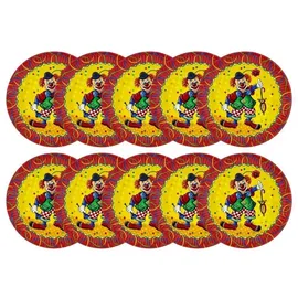 Papstar Pappteller rund Durchmesser 23 cm 10 St. Clown