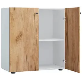VCM my office Aktenschrank Lona, 919442 weiß, honig-eiche 1 Fachboden 70,0 x 39,0 x 74,0 cm