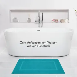 hammetex Duschvorleger Blau 100 x 80 cm
