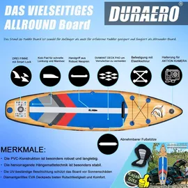 Liszton GmbH SUP Board Stand Up Paddling Board 330 x 76 x 15 cm blau