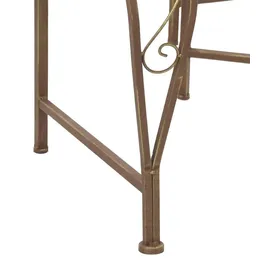 vidaXL Baumbank Ø 160 x 89 cm Antikbraun