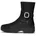 F-luma Crystal-Buckle Leder Kurzschaft Stiefel Knöchel Schwarz 40 EU