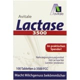 Avitale Lactase 3500 FCC, 100 Tabletten im Klickspender, 1er Pack