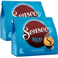 Senseo Kaffeepads Entkoffeiniert / Decaf, Reiches Aroma, Intensiv & Ausgewogen, Kaffee, neues Design, 2er Pack, 2 x 16 Pads