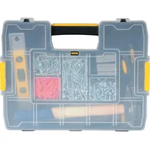 Stanley Sortimentskasten Kunststoff 37,5x6,7x29,2 cm schwarz/transparent/gelb unbestückt