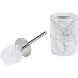 Beliani Arauco Badezimmer Set 4-teilig Keramik Weiß/Grau