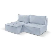 Kaiser Bohoo Mini modernes Ecksofa mit Schlaffunktion Hellgrau Links