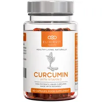 Elixirvit Mizellares Curcumin Forte – 185x höhere Bioverfügbarkeit als Curcuma/Kurkumin – Mizellen Kurkuma Extrakt mit NovaSOL – 60 Flüssig Kapseln Hochdosiert