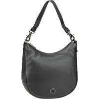 Mandarina Duck Beuteltasche Mellow Leather Hobo FZT75 Umhängetaschen Schwarz Damen