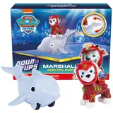 Paw Patrol, Aqua Pups Marshall und Delphin Actionfiguren-Set, Kinderspielzeug ab 3 Jahren