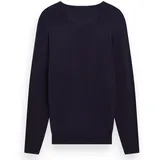 Scotch & Soda Strickpullover mit Logo-Stitching Modell Core, Marine, XL