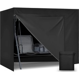 vidaXL Abdeckung für Hollywoodschaukel Schwarz 220x150x150 cm Oxford - Schwarz