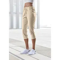 LASCANA Caprileggings, mit seitlichen Taschen, Loungewear LASCANA sand