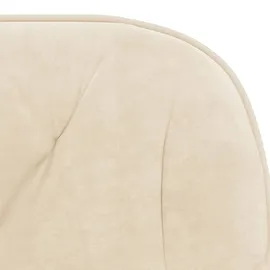 vidaXL Esszimmerstühle 2 Stk. Drehbar Creme Samt