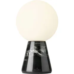 CARRARA - schwarze Marmor Tischleuchte 20 cm