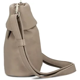 Zwei Mademoiselle.M Schultertasche Polyurethan Beige/Grau