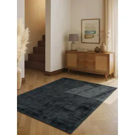 vikosa Noemi anthrazit, B:160cm H:10mm L:230cm, Viskose, Teppiche, Teppich, Dezenter Glanz, Weich, Seidenoptik, Viskose, Wohnzimmer, Schlafzimmer