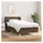 vidaXL Boxspringbett 100 x 200 cm Dunkelbraun