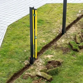 FLÜWA Wasserwaage - 80 cm - schwarz/gelb