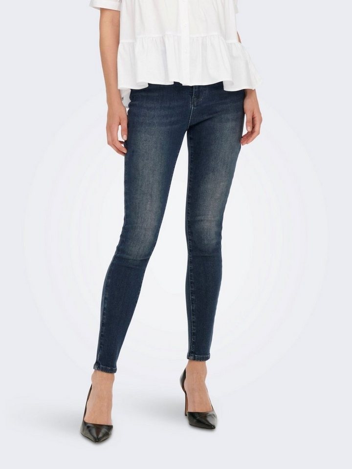 ONLY Skinny-fit-Jeans Skinny Fit Ankle Jeans ONLMILA Denim High Waist Hose (1-tlg) 3683 in Blau-2 blau|grau
