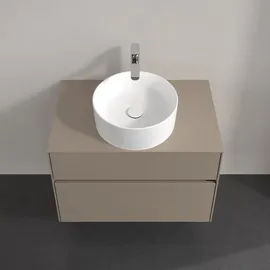 Villeroy & Boch Waschtischunterschrank 2 Auszüge 80 x 54,8 x 50 cm Taupe