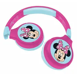 LEXIBOOK Disney Minnie 2in1 Bluetooth®- Kabel, faltbare Kopfhörer mit sicherer Lautstärke